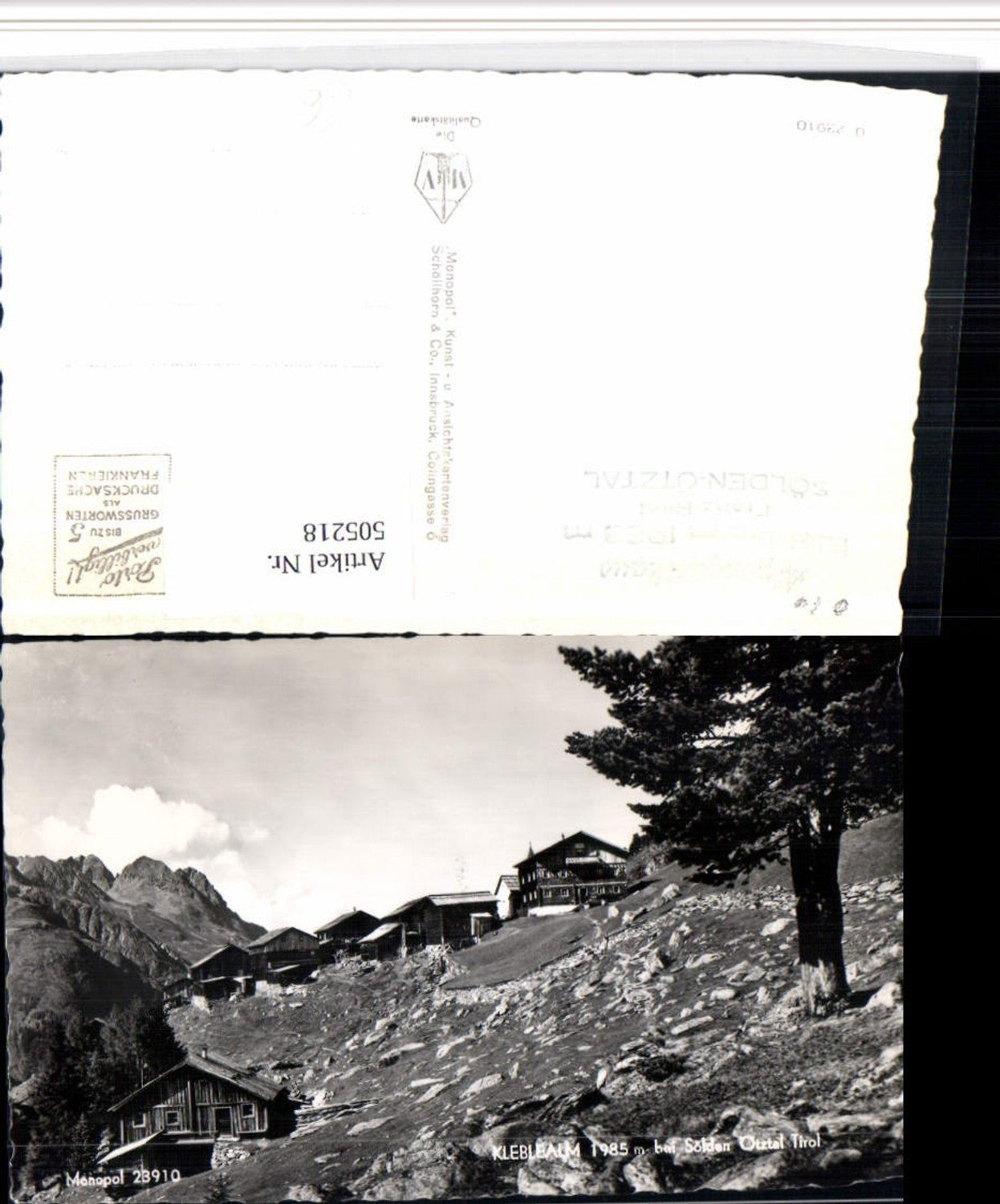 Alte Ansichtskarte – Old Postcard
