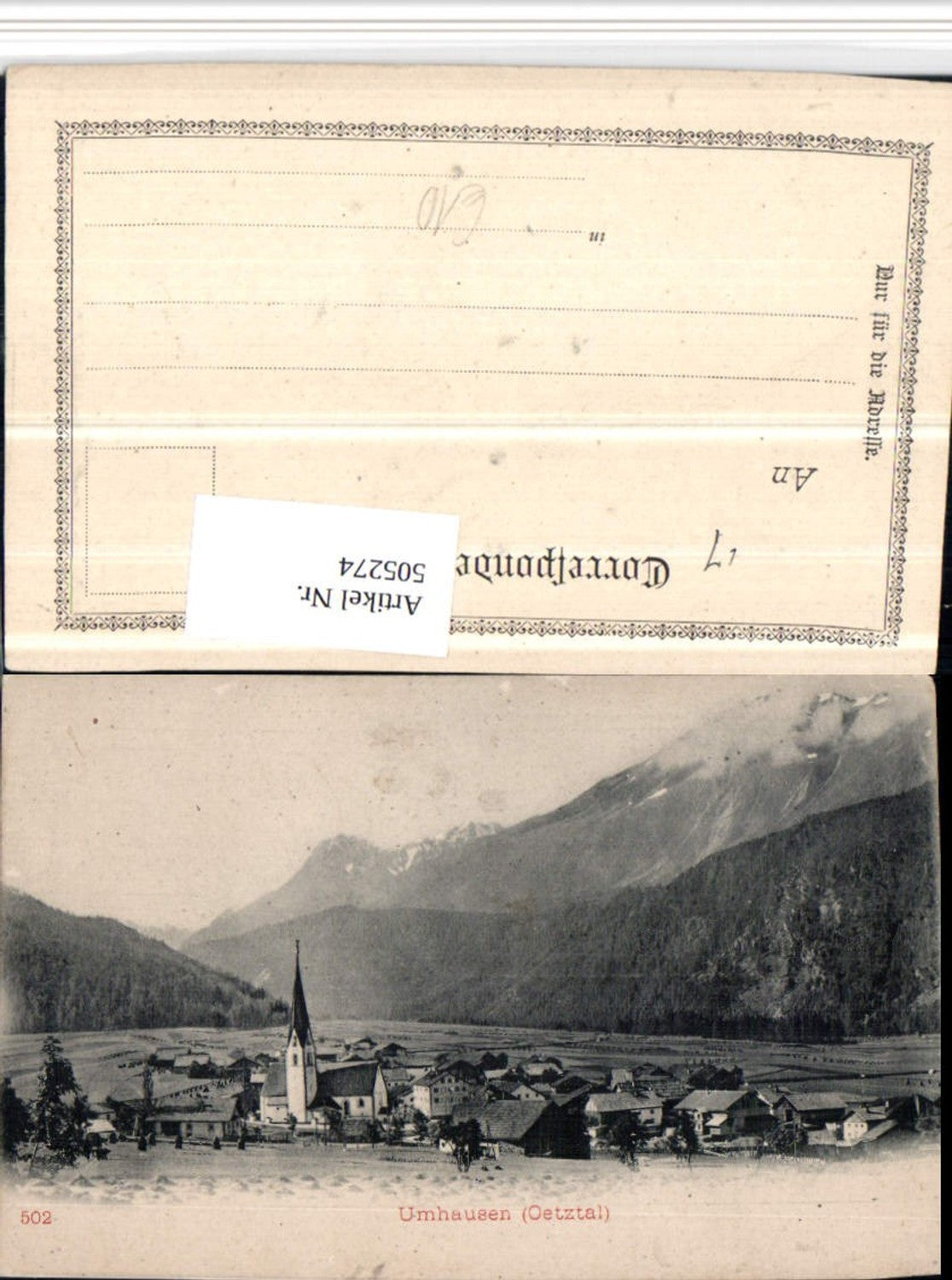Alte Ansichtskarte – Old Postcard
