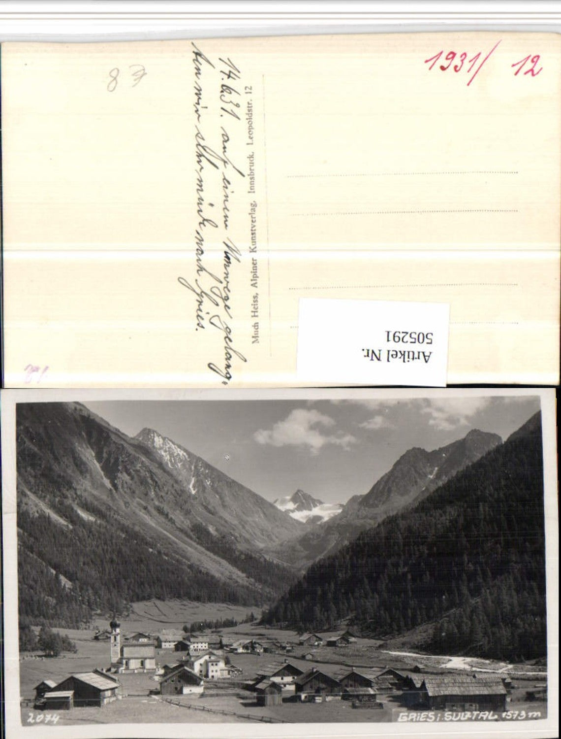 Alte Ansichtskarte – Old Postcard