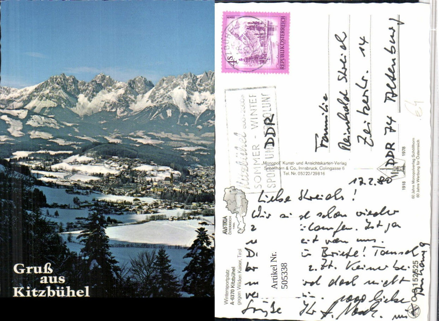Alte Ansichtskarte – Old Postcard