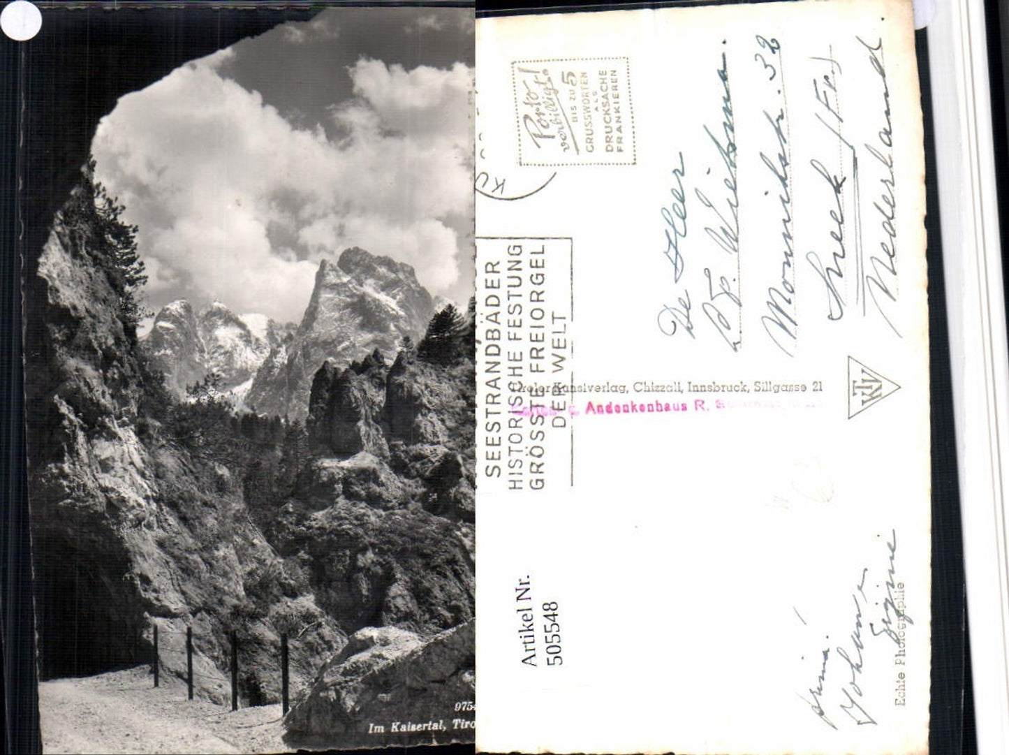 Alte Ansichtskarte – Old Postcard