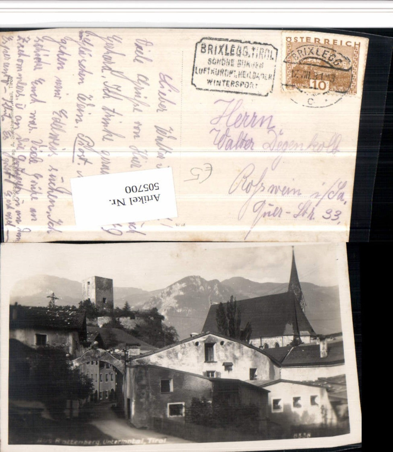 Alte Ansichtskarte – Old Postcard