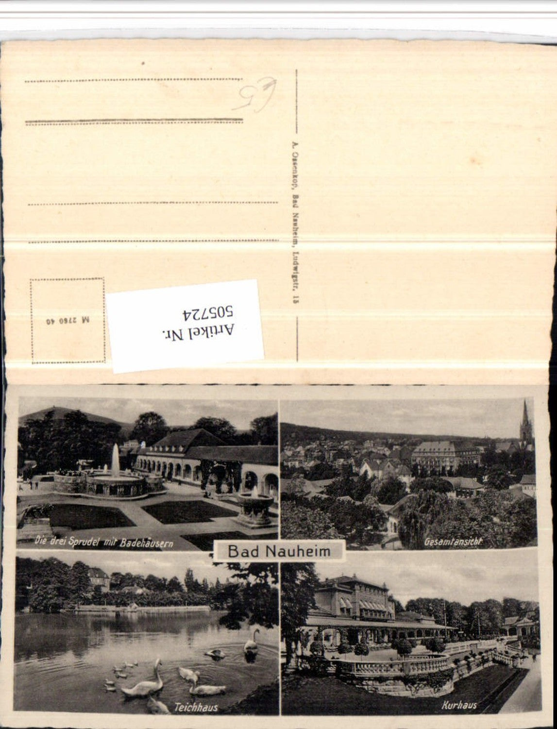 Alte Ansichtskarte – Old Postcard