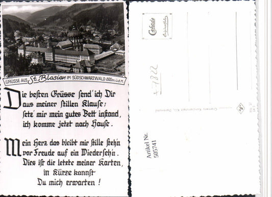 505741, St. Blasien in the Black Forest Total Monastery Poem Text