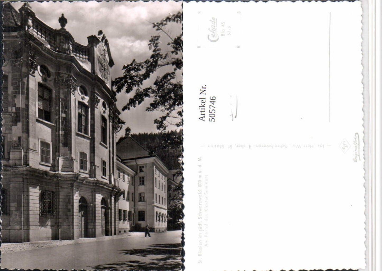 505746,St. Blasien im Schwarzwald Portal des Kloster-Seminars