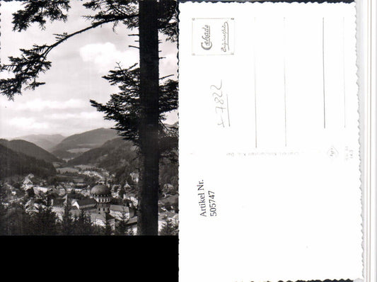 505747, St. Blasien in the Black Forest, total view including monastery
