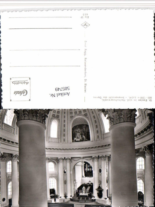 505749, St. Blasien in the Black Forest, Cathedral Church Interior View