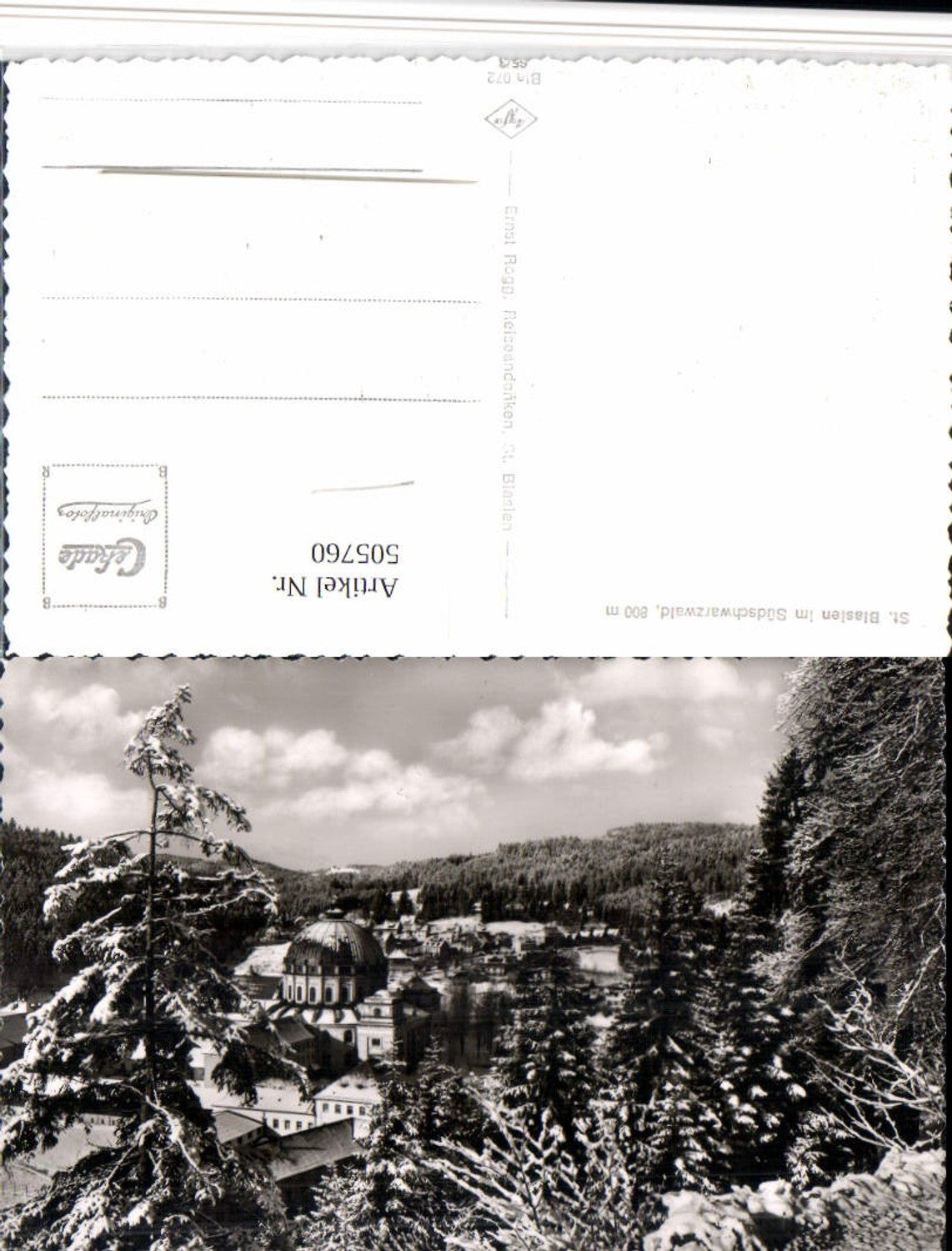 505760,St. Blasien im Schwarzwald Teilansicht Winterbild
