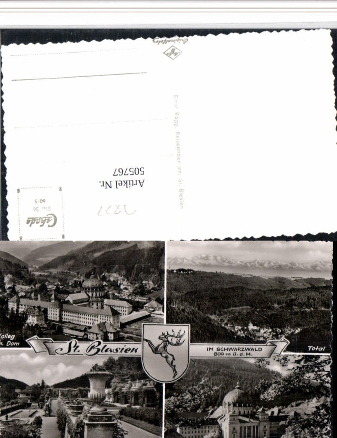 505767,St. Blasien im Schwarzwald Totale Kolleg Dom Mehrbildkarte
