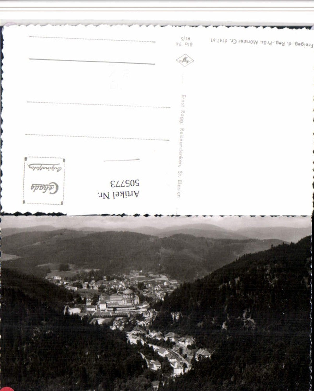 505773,St. Blasien im Schwarzwald Totale Fliegeraufnahme