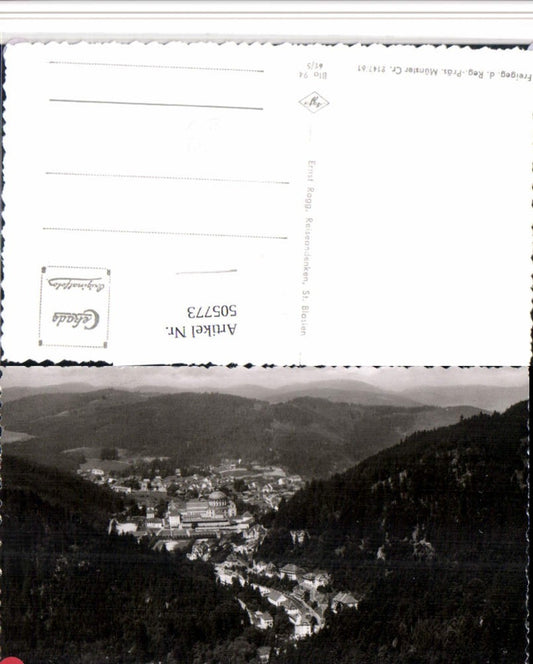 505773, St. Blasien in the Black Forest, aerial view