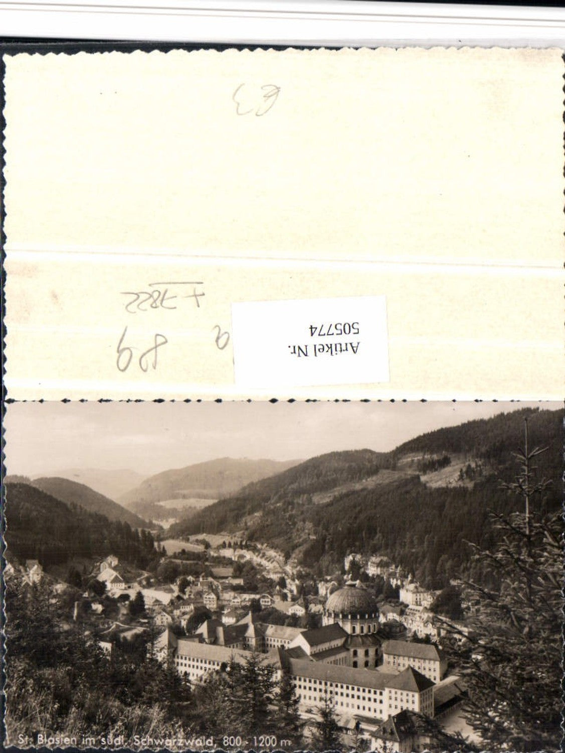 505774,St. Blasien im Schwarzwald Totale m. Kloster Kolleg