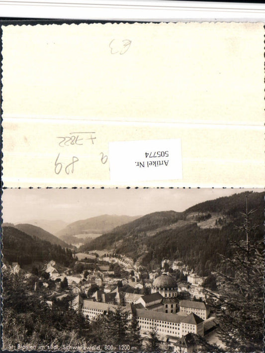 505774, St. Blasien in the Black Forest, total view including monastery and college