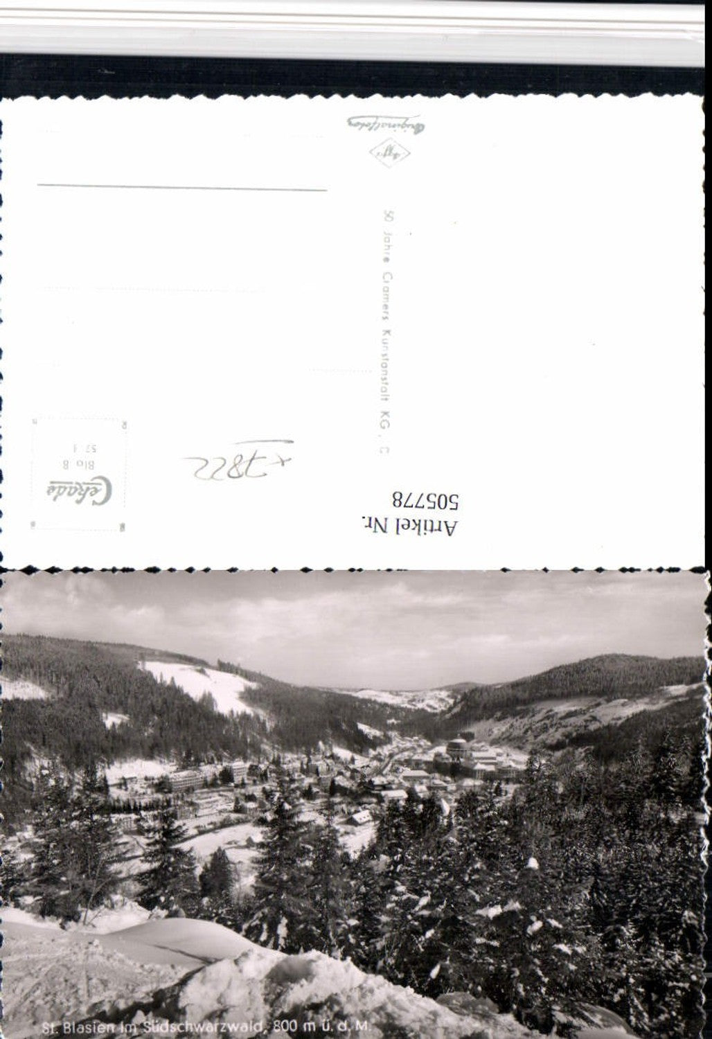 505778,St. Blasien im Schwarzwald Totale Winterbild