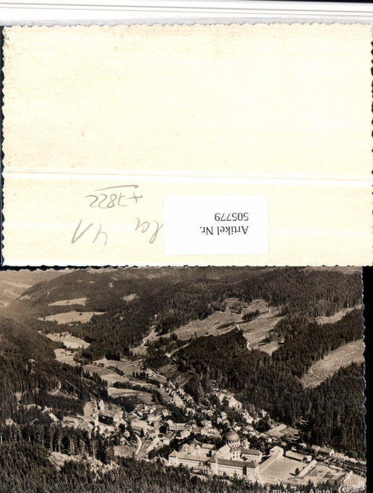 505779, St. Blasien in the Black Forest, aerial view