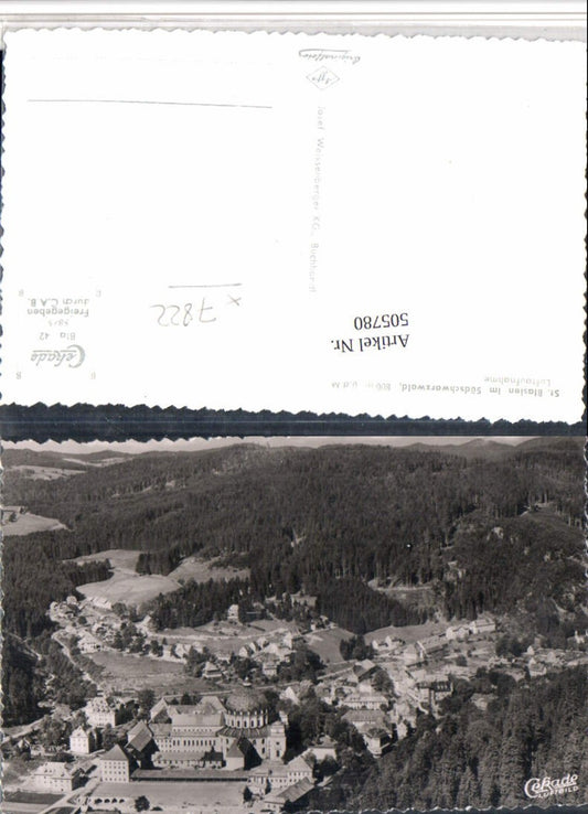 505780, St. Blasien in the Black Forest, aerial view