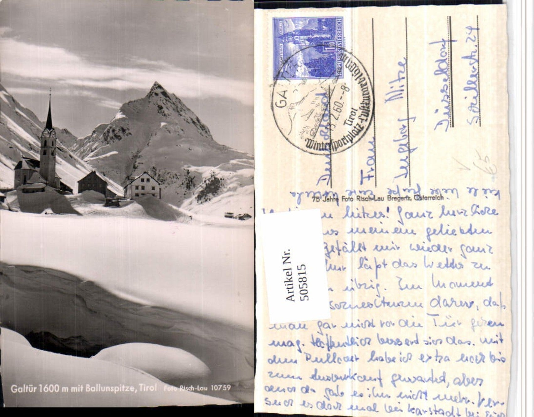 Alte Ansichtskarte – Old Postcard