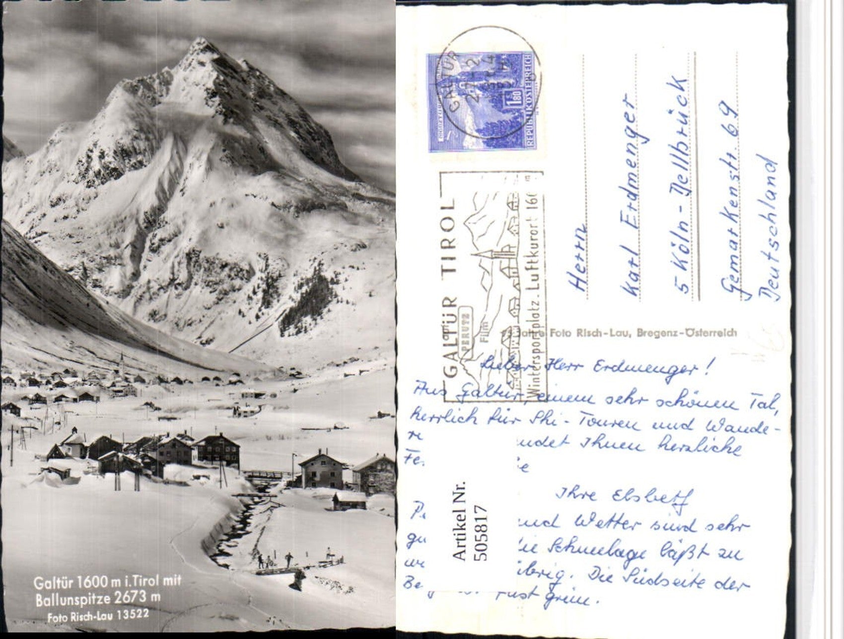 Alte Ansichtskarte – Old Postcard