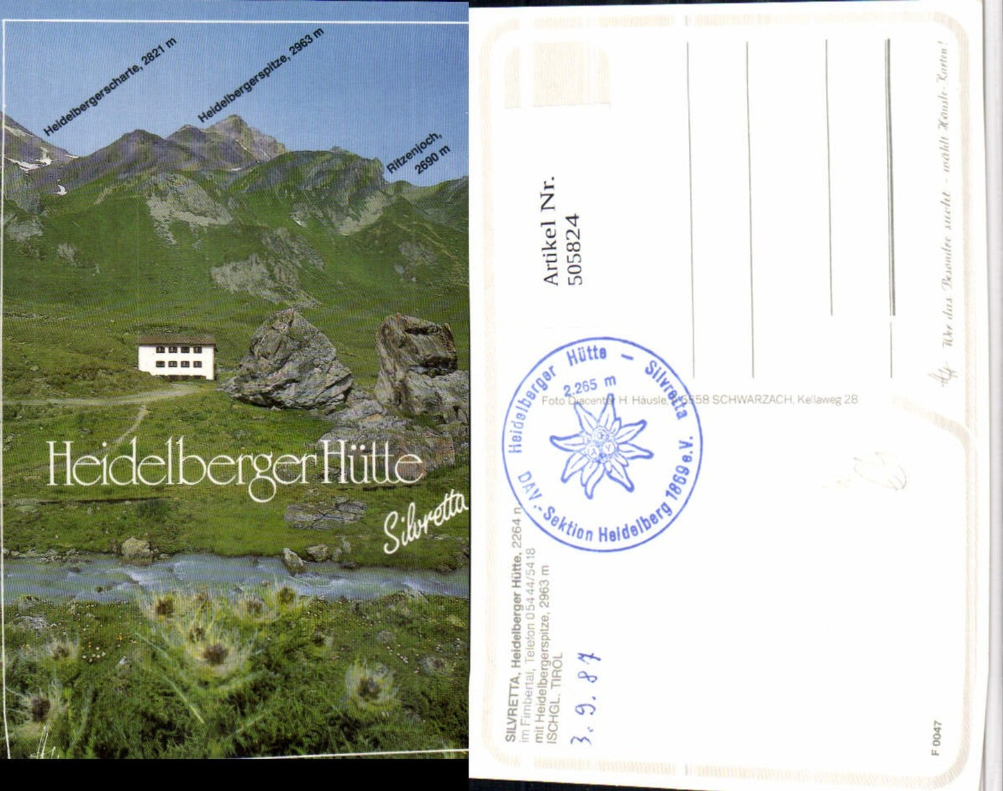 Alte Ansichtskarte – Old Postcard