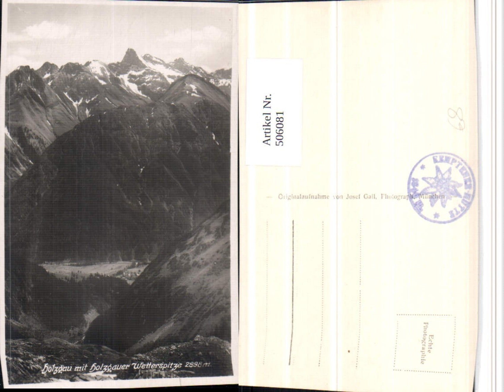 Alte Ansichtskarte – Old Postcard