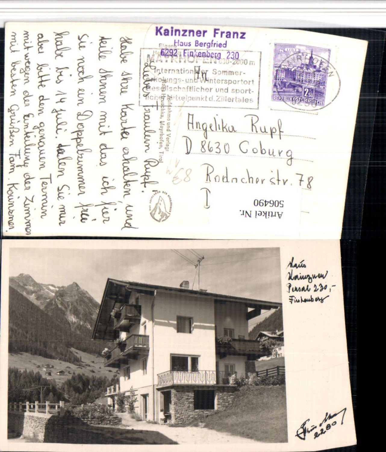 Alte Ansichtskarte – Old Postcard