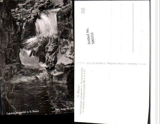 506553, St. Blasien in the Black Forest Tuskulum Waterfall