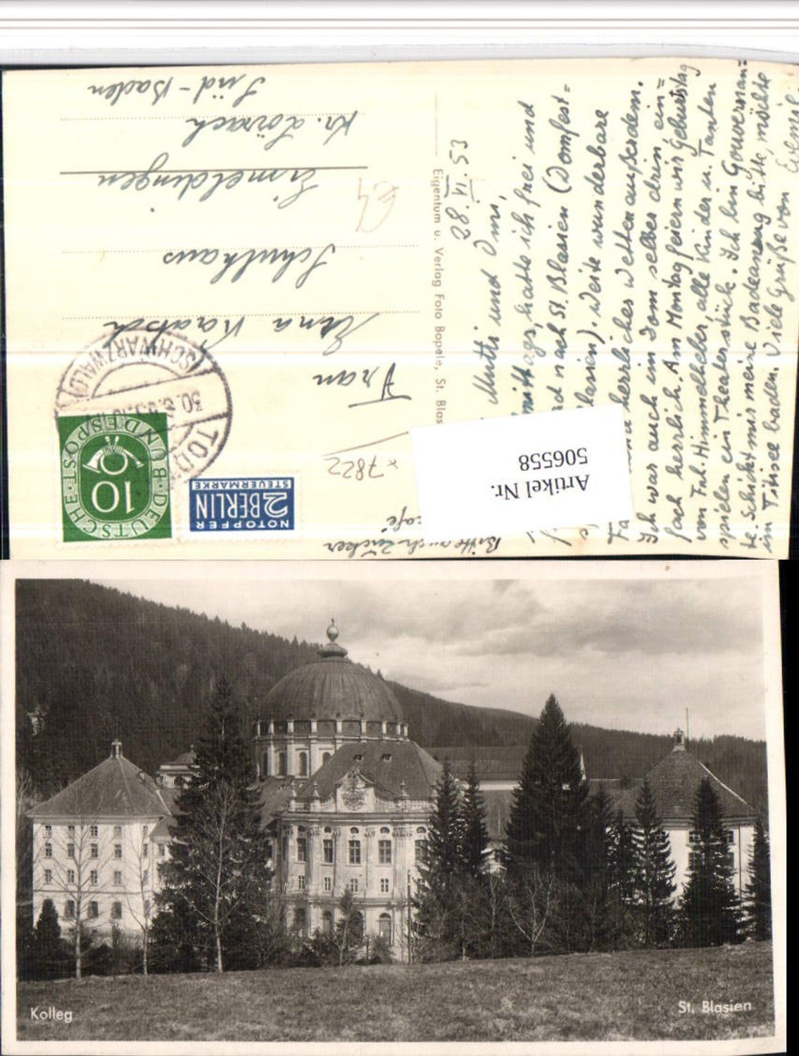506558,St. Blasien im Schwarzwald Kolleg Dom