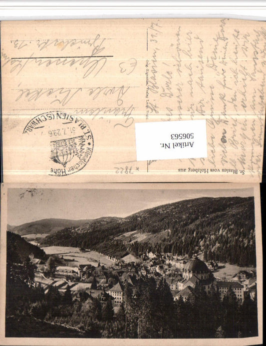 506563, St. Blasien in the Black Forest, view from Holzberg