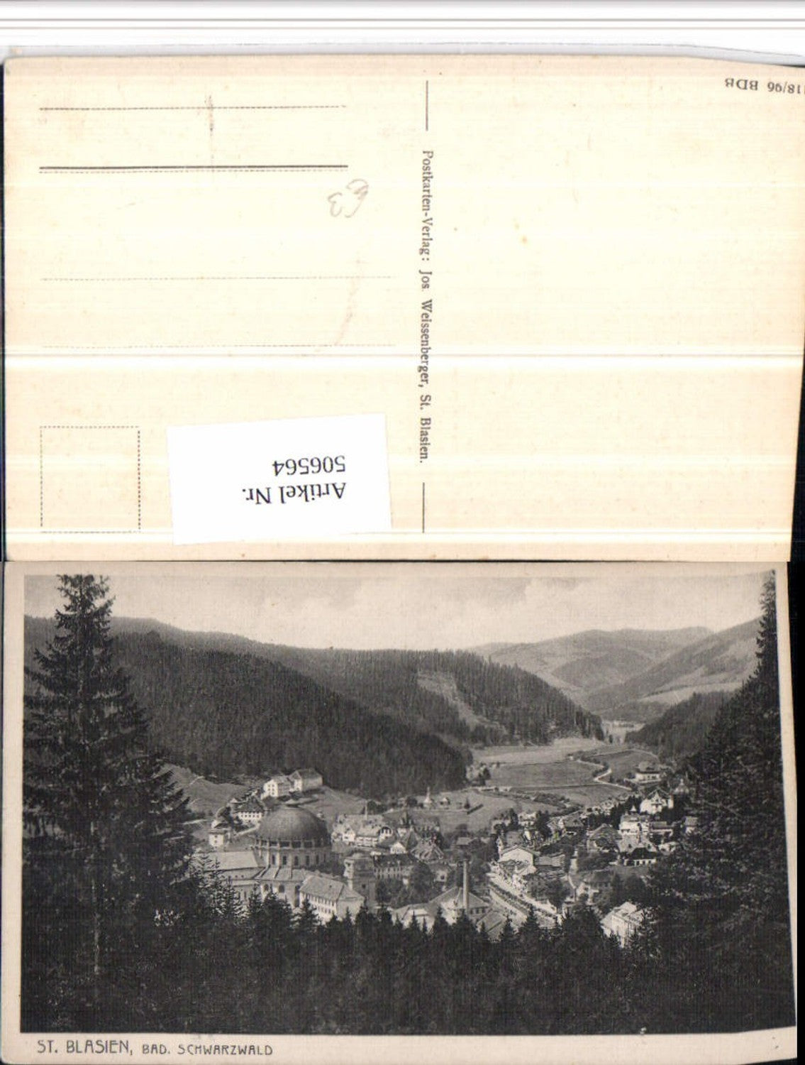 506564,St. Blasien im Schwarzwald Totale