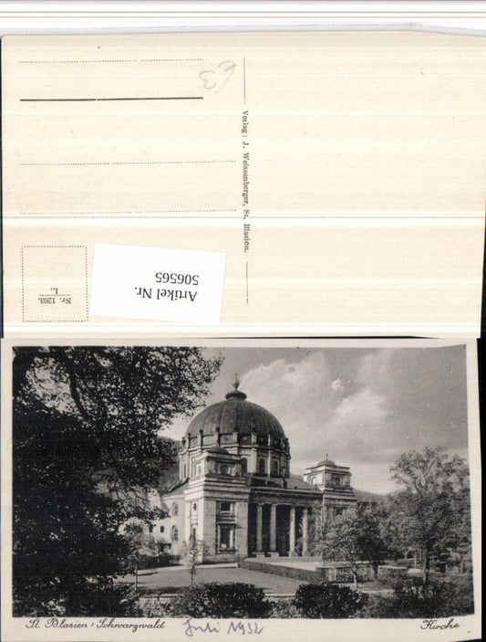 506565, St. Blasien in the Black Forest, Cathedral Church