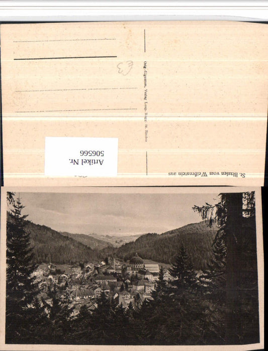 506566, St. Blasien in the Black Forest, view from the Weißenstein