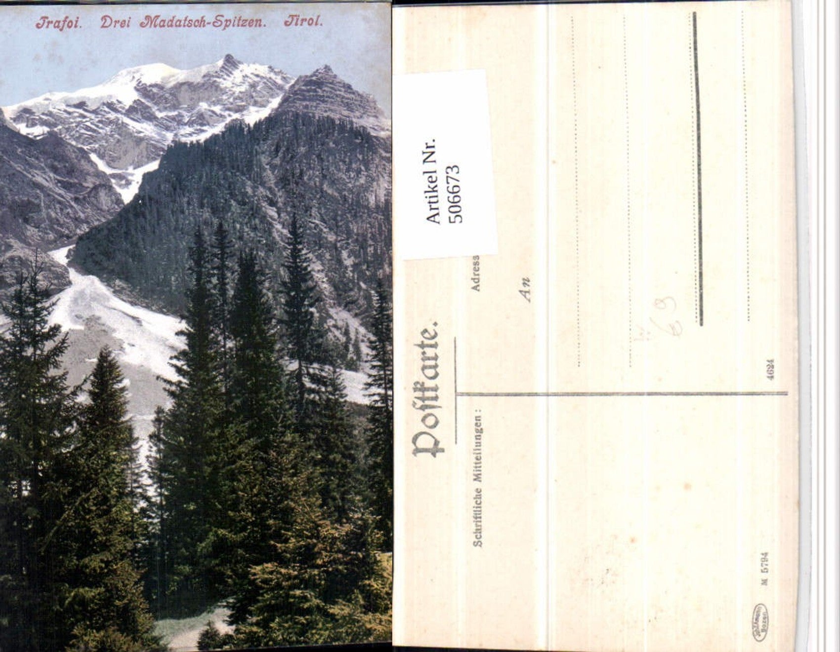 Alte Ansichtskarte – Old Postcard