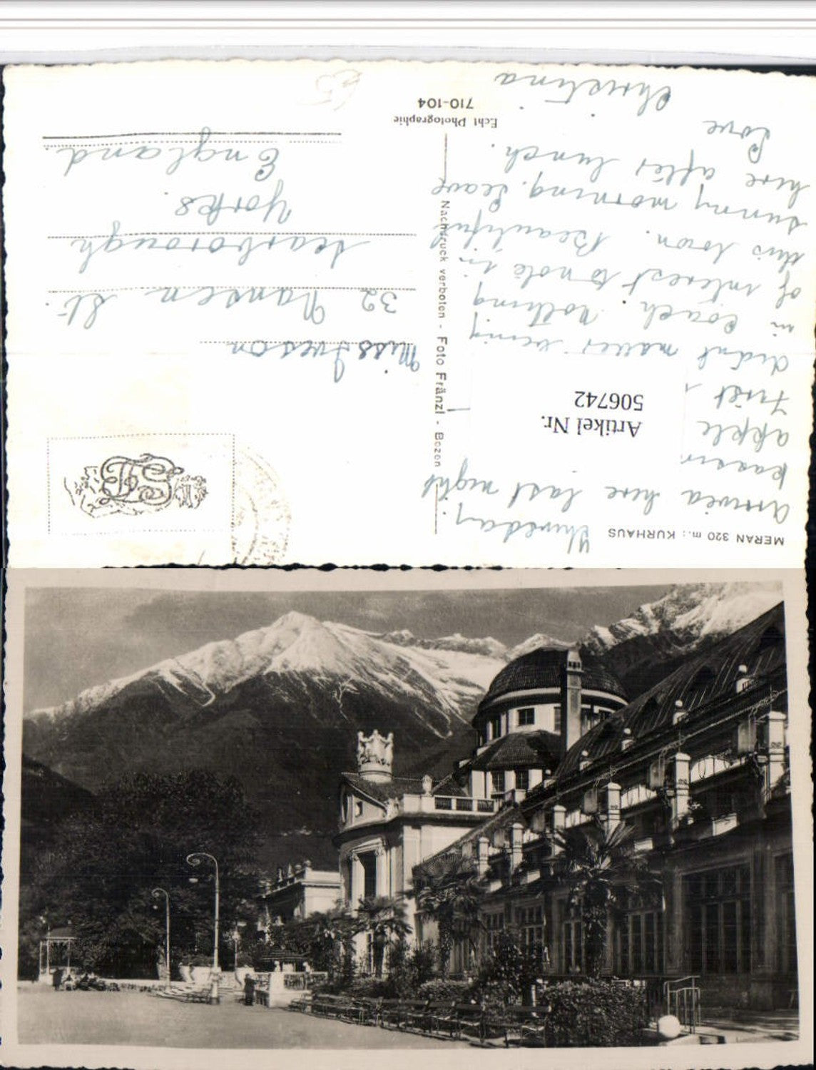 Alte Ansichtskarte – Old Postcard