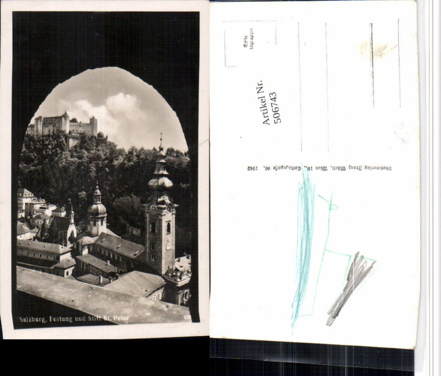 506743,Salzburg Stift St. Peter m. Festung Hohensalzburg