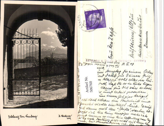 506760,Salzburg Am Nonnberg Gittertor Bergkulisse pub B. Kerschner 2119