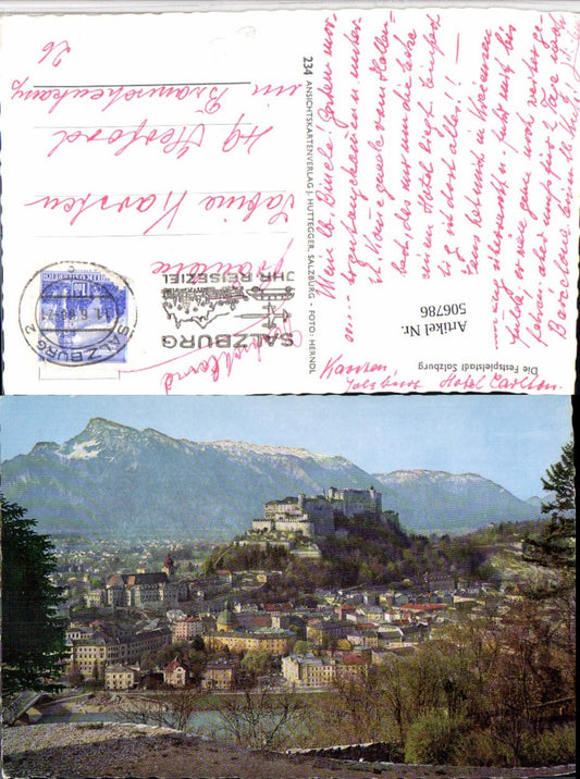 506786,Salzburg Totale m. Festung Hohensalzburg Bergkulisse