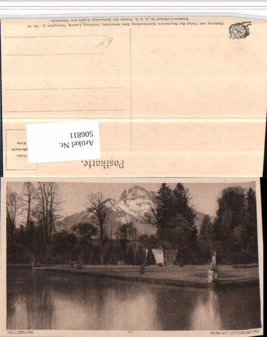 506811,Salzburg Hellbrunn Park m. Untersberg Bergkulisse