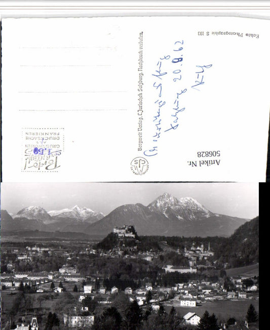 506828,Salzburg Totale m. Sonntagshorn u. Stauffen Bergkulisse
