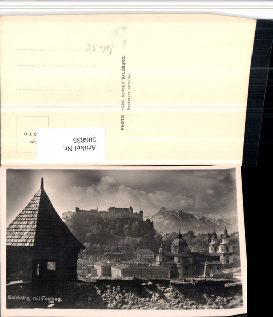 506835,Foto AK Salzburg Teilansicht m. Festung pub Hans Seiser