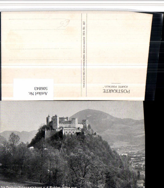 506843,Salzburg Festung Hohensalzburg von d. Richterhöhe