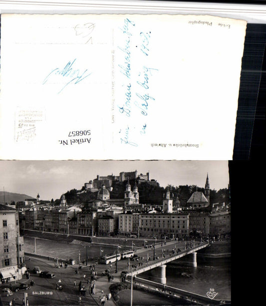 506857,Salzburg Teilansicht Staatsbrücke Brücke m. Festung pub Cosy 59