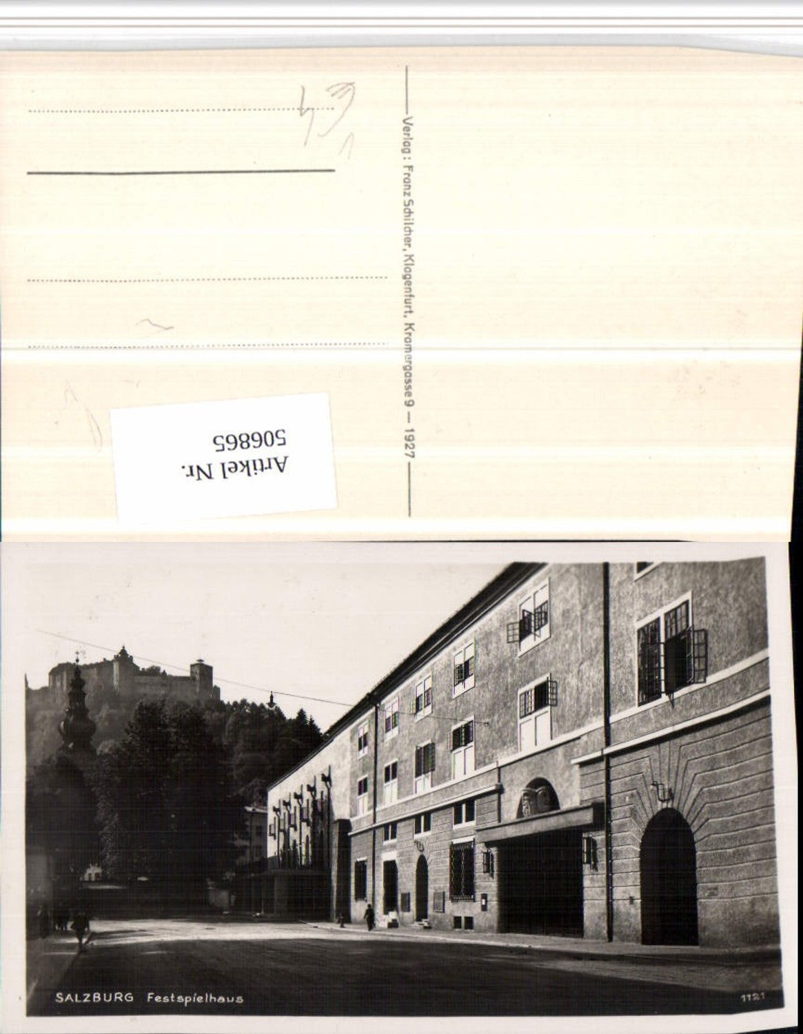 506865,Salzburg Festspielhaus Straßenansicht m. Festung pub F. Schilcher 1121
