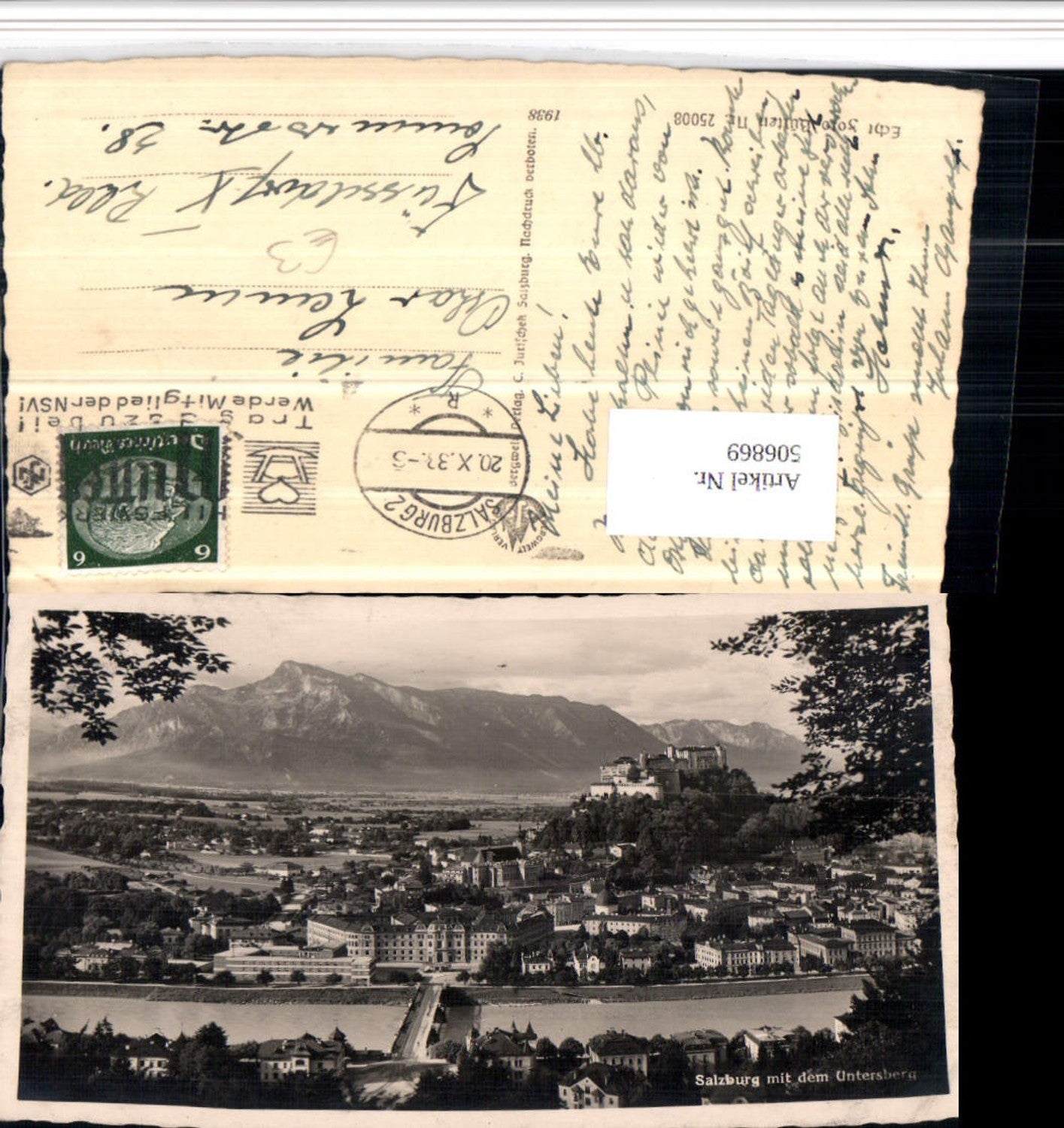 506869,Salzburg Totale m. Untersberg Bergkulisse