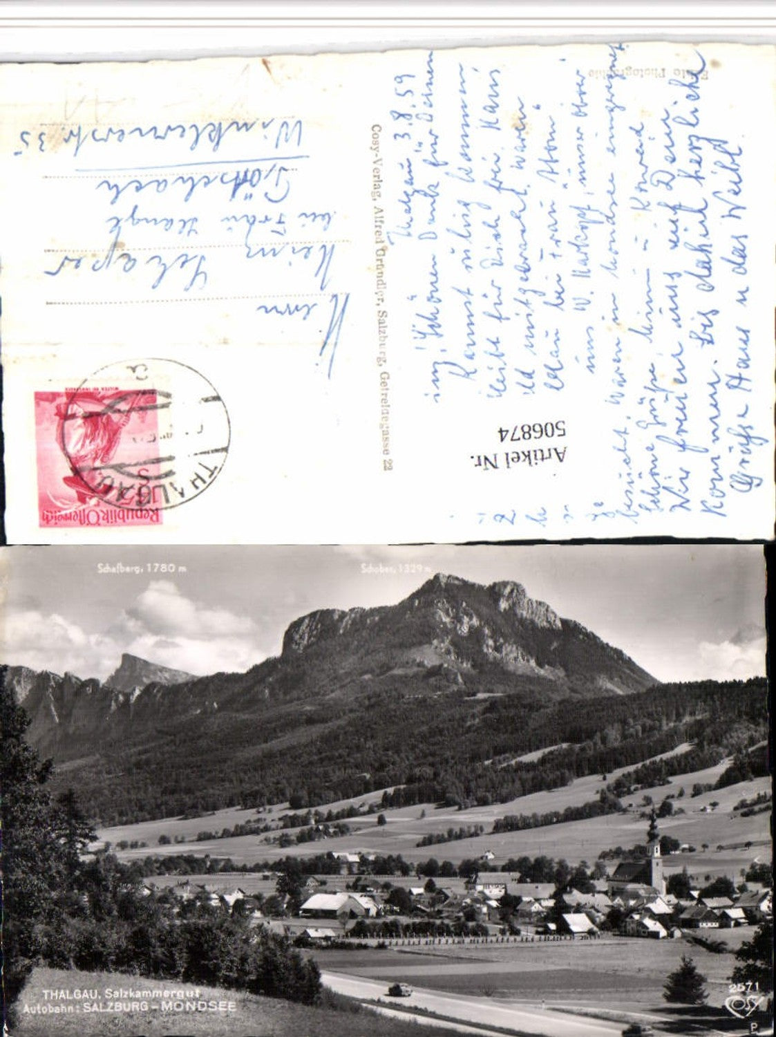 506874, Thalgau Totale m. Schober Bergkulisse pub Cosy 2571