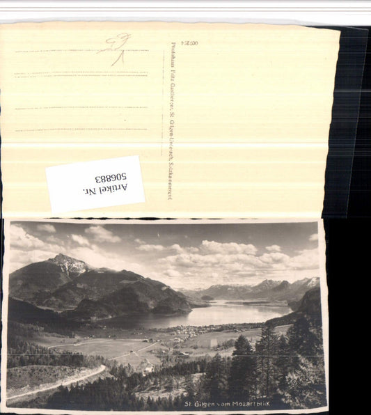 506883,St. Gilgen Totale vom Mozartblick Bergkulisse pub Fritz Gastberger