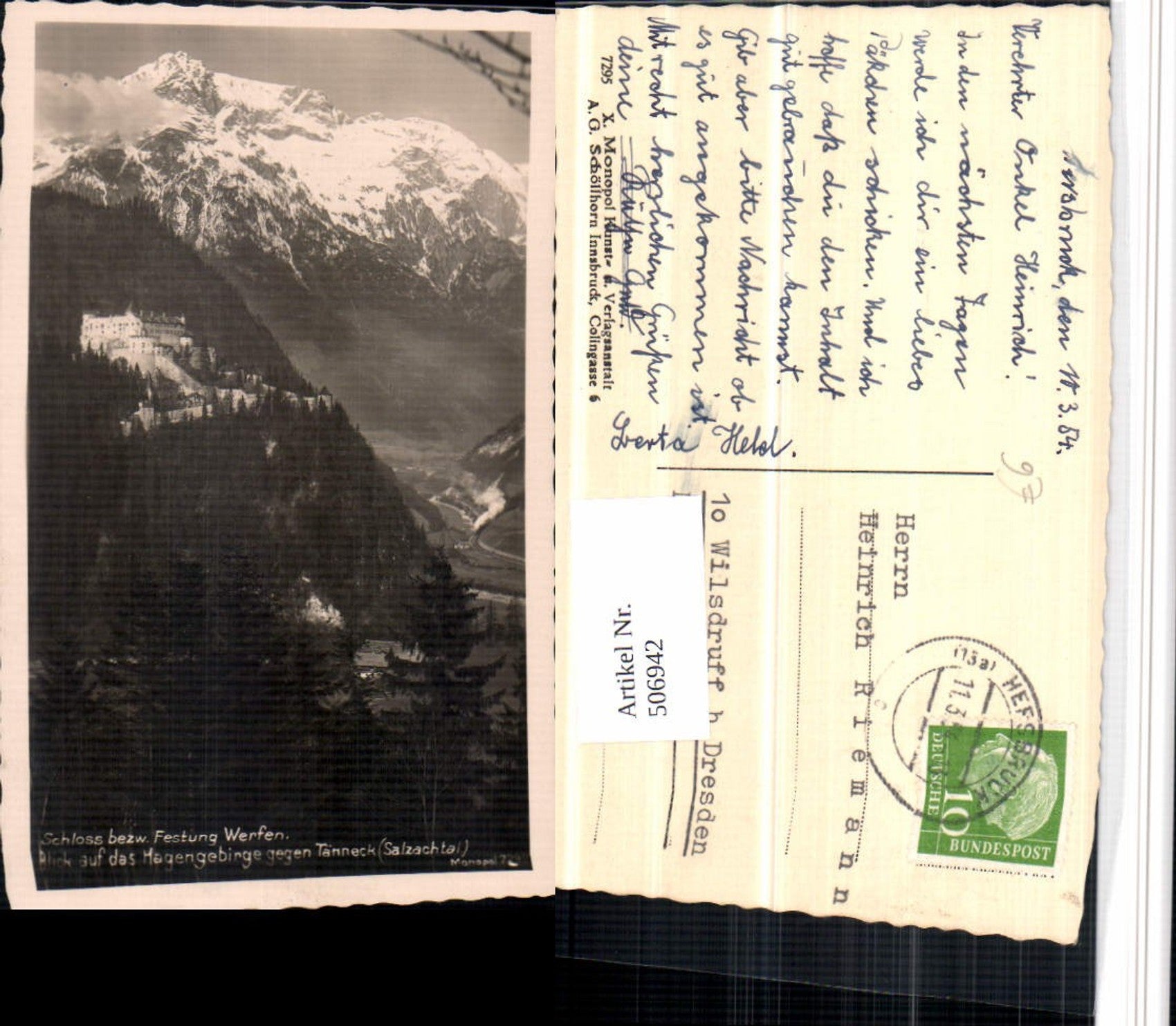 Alte Ansichtskarte – Old Postcard