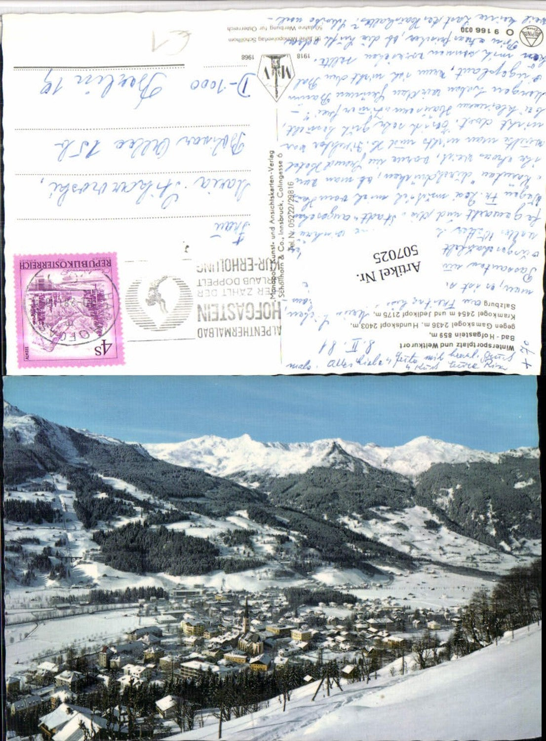 Alte Ansichtskarte – Old Postcard