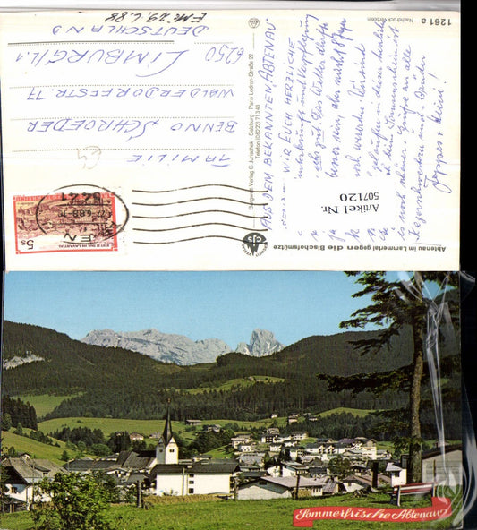 507120,Abtenau im Lammertal Totale geg. Bischofsmütze Bergkulisse