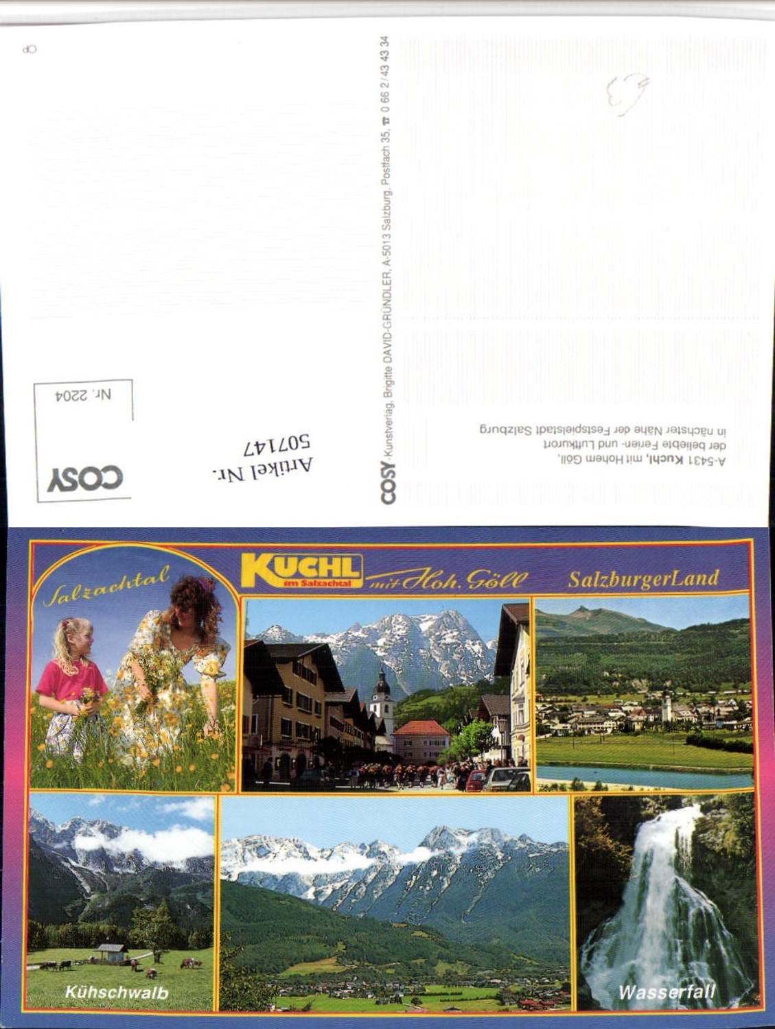 507147,Kuchl Totale Wasserfall Kühschwalb Mehrbildkarte