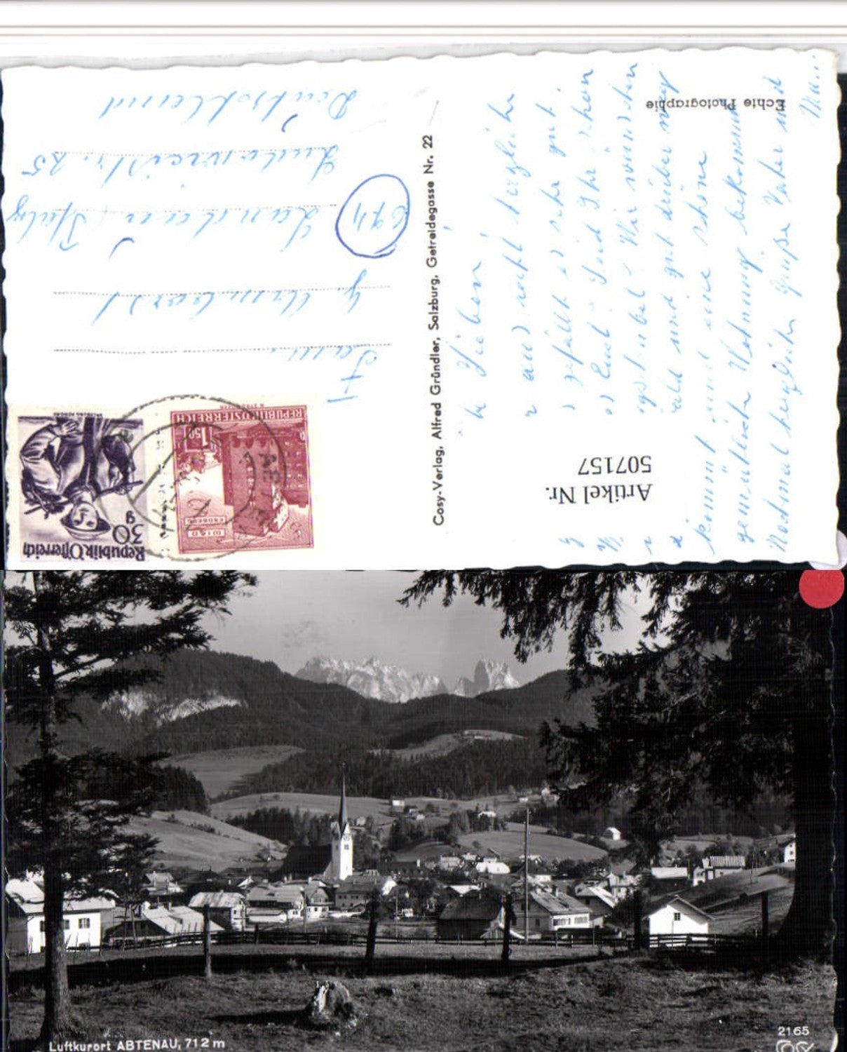 507157,Abtenau Totale m. Bischofsmütze Bergkulisse pub Cosy 2165